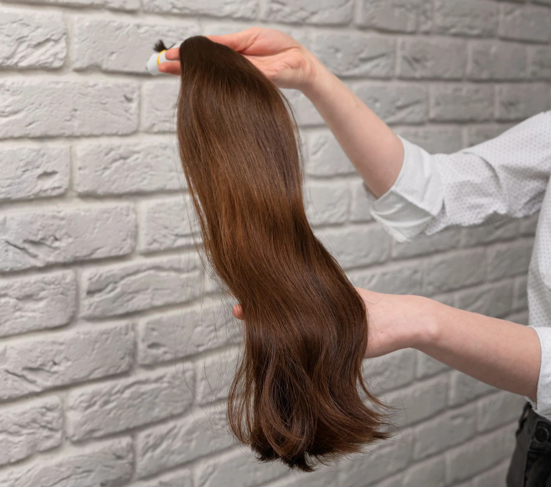 Echthaar-Extensions in Braun